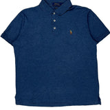Polo By Ralph Lauren Slim Fit Polo Shirt - Medium Blue Cotton