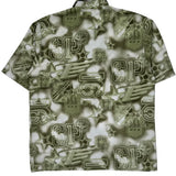 Southpole Short Sleeve Shirt - Large Green Polyester
