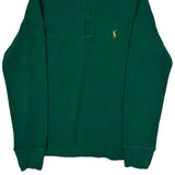 Age 10-12 Polo By Ralph Lauren 1/4 Zip - Medium Green Cotton
