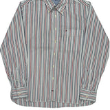 Tommy Hilfiger Striped Shirt - Large Multicoloured Cotton