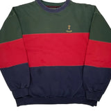 Chaps Ralph Lauren Striped Sweatshirt - Medium Green Cotton