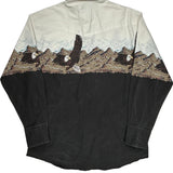 Eagle Print Wrangler Graphic Shirt - Large Cream Cotton