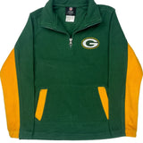 Age 8 Green Bay Packers Nfl Football 1/4 Zip - Small Green Polyester