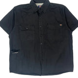 Dickies Short Sleeve Shirt - XL Black Cotton