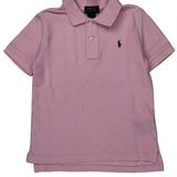 Age 5 Polo By Ralph Lauren Polo Shirt - XS Pink Cotton