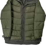 The North Face Reversible Puffer - Large Green Polyester