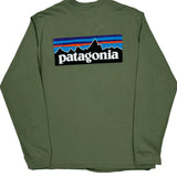 Patagonia Long Sleeve T-Shirt - Medium Green Cotton