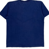 Single Stitch Unbranded T-Shirt - Medium Blue Cotton