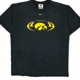 Iowa Hawkeyes Nike T-Shirt - Large Black Cotton