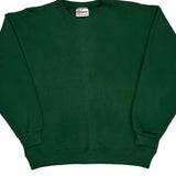 Made In USA 90S Blank Hanes Sweatshirt - Medium Green Cotton