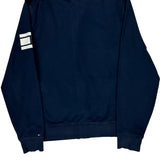 Tommy Hilfiger Spellout Zip Up - Medium Navy Cotton