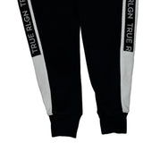 True Religion Contrast Stitch Joggers - Large Black Cotton