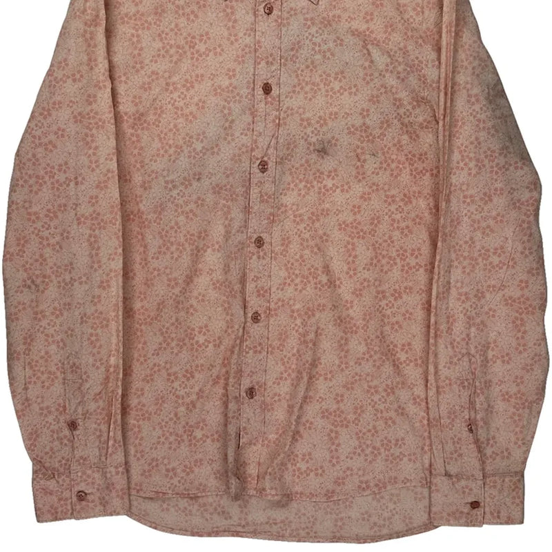 Armani Exchange Floral Shirt - Medium Pink Cotton