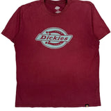 Dickies T-Shirt - Large Red Cotton