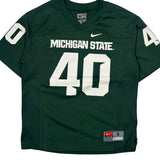 Age 8 Nike Michigan State Football Jersey - Small Green Polyester