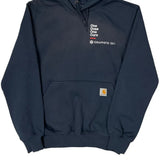 One Dose One Cure Carhartt Hoodie - Small Navy Cotton Blend
