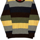 Tommy Hilfiger Striped Sweater - Medium Multicoloured Cotton