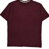 Mountain Graphic Patagonia Graphic T-Shirt - Small Burgundy Cotton