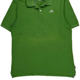 Adidas Polo Shirt - Medium Green Cotton