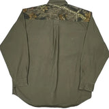 Mossy Oak Camo Flannel Shirt - XL Green Cotton