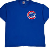 Chicago Cubs Majestic Mlb T-Shirt - XL Blue Cotton