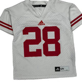 Age 5-6 Wisconsin Badgers Adidas College Football Jersey - Medium Red Polyester