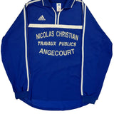 Nicolas Christian Travaux Publics Adidas Football Shirt - XL White Polyester
