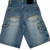 Southpole Cargo Denim Shorts - 26W US 4 Blue Denim