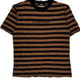 American Tradition Guess Striped T-Shirt - Medium Black Cotton