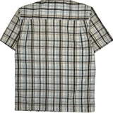 Avirex Checked Short Sleeve Shirt - Medium Beige Cotton