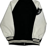 Unbranded Varsity Jacket - Medium Black & White Wool