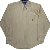 Tommy Hilfiger Shirt - Medium Yellow Cotton