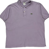 Lacoste Polo Shirt - XL Purple Cotton