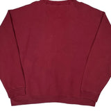 Starter Sweatshirt - Large Red Cotton