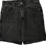 Wrangler Denim Shorts - 34W 8L Black Denim