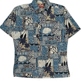 Rjc Hawaiian Shirt - Medium Black Cotton