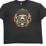 Harley Davidson Graphic T-Shirt - XL Black Cotton