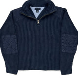 Age 6-7 Tommy Hilfiger Rugby Shirt - Small Navy Cotton