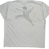 To Back Single Stitch T-Shirt - XL White Cotton Blend