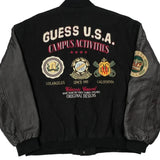 Campus Activities Guess College Varsity Jacket - XL Black Leather