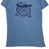 Single Stitch Antarctica Mid-Winter Airdrop 1983 Air Force Graphic T-Shirt - Small Blue Cotton