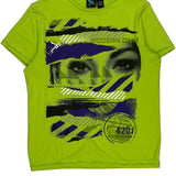 Burnside Graphic T-Shirt - Small Green Cotton