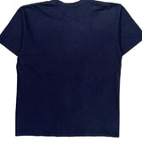 Grumpy Graphic Disney Cartoon T-Shirt - Large Navy Cotton