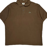 Lacoste Polo Shirt - 2XL Brown Cotton