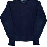 Polo By Ralph Lauren Sweater - Small Navy Cotton