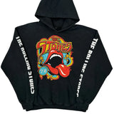 72 Tour The Rolling Stones Hoodie - Medium Black Cotton