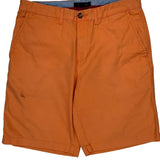 Tommy Hilfiger Chino Shorts - 34W 9L Orange Cotton