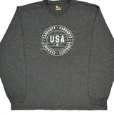 USA Carhartt Long Sleeve T-Shirt - 2XL Gray Cotton
