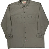 Dickies Shirt - XL Gray Polyester Blend
