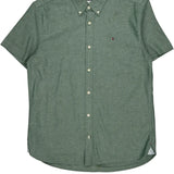 Tommy Hilfiger Short Sleeve Shirt - Medium Green Cotton
